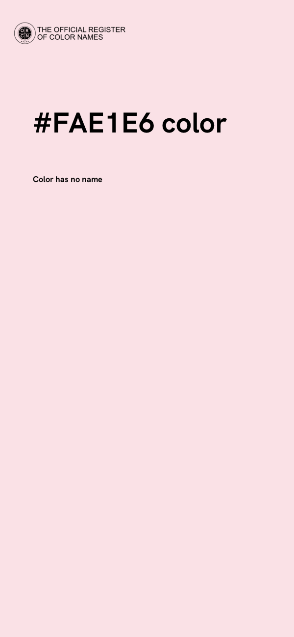 #FAE1E6 color image