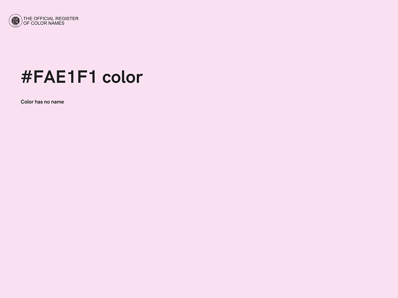 #FAE1F1 color image