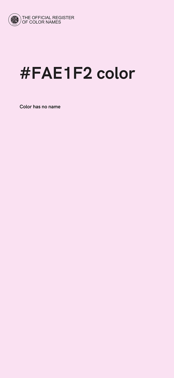 #FAE1F2 color image