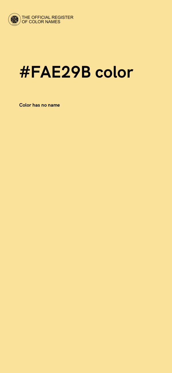 #FAE29B color image