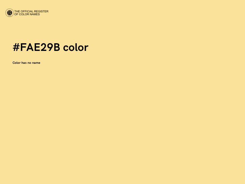 #FAE29B color image