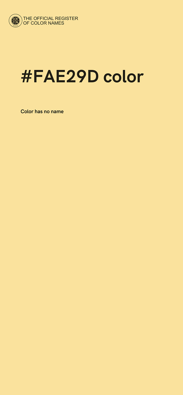 #FAE29D color image