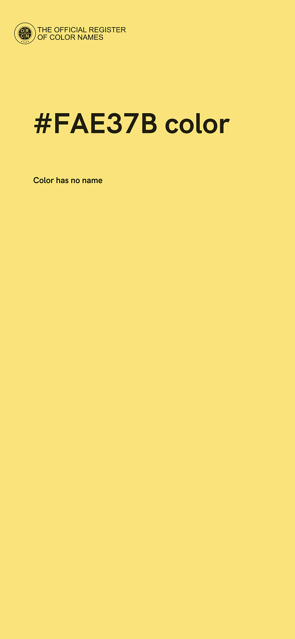 #FAE37B color image