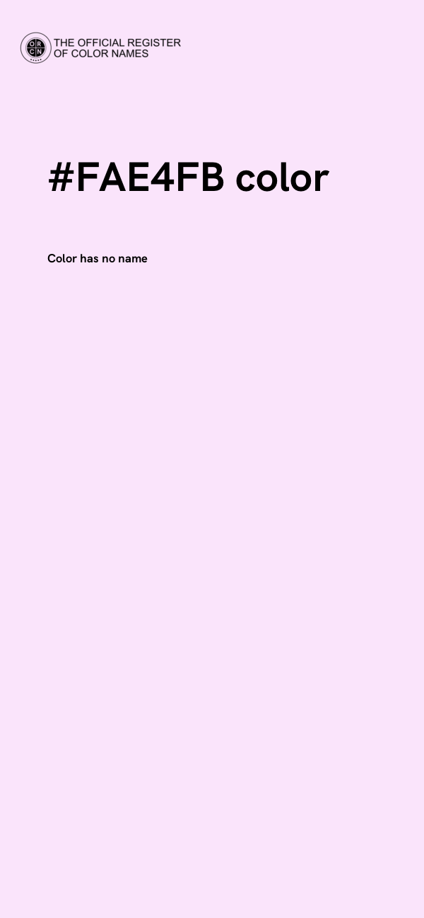 #FAE4FB color image