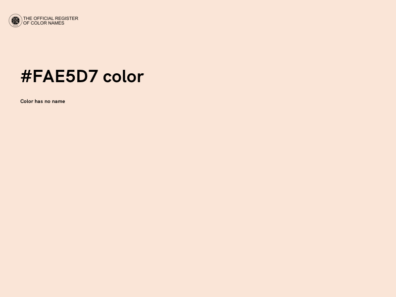 #FAE5D7 color image