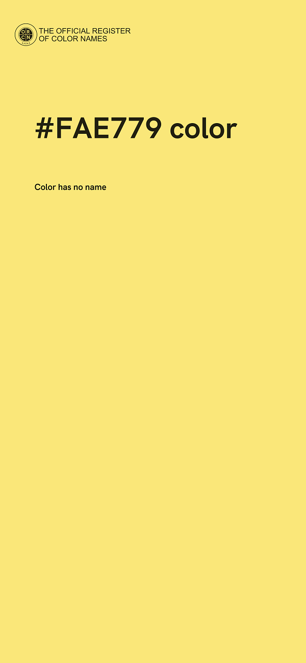 #FAE779 color image