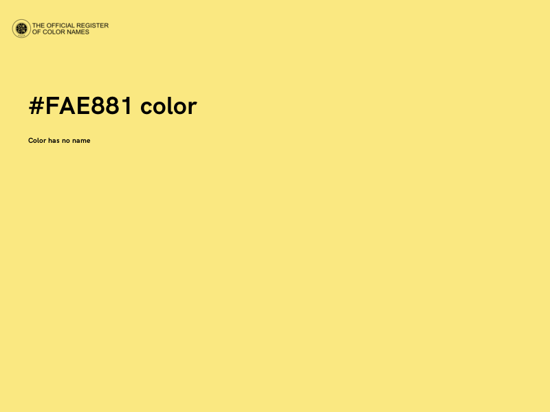 #FAE881 color image