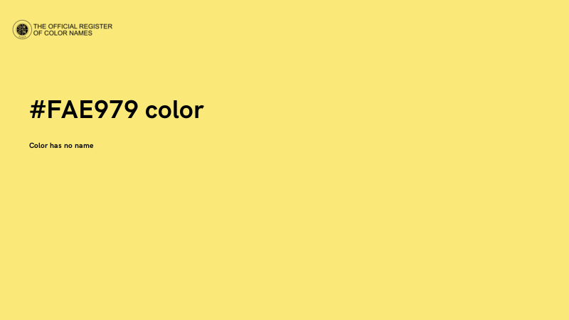 #FAE979 color image