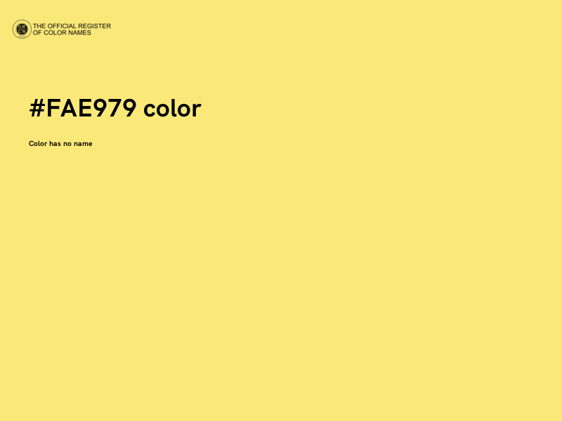 #FAE979 color image