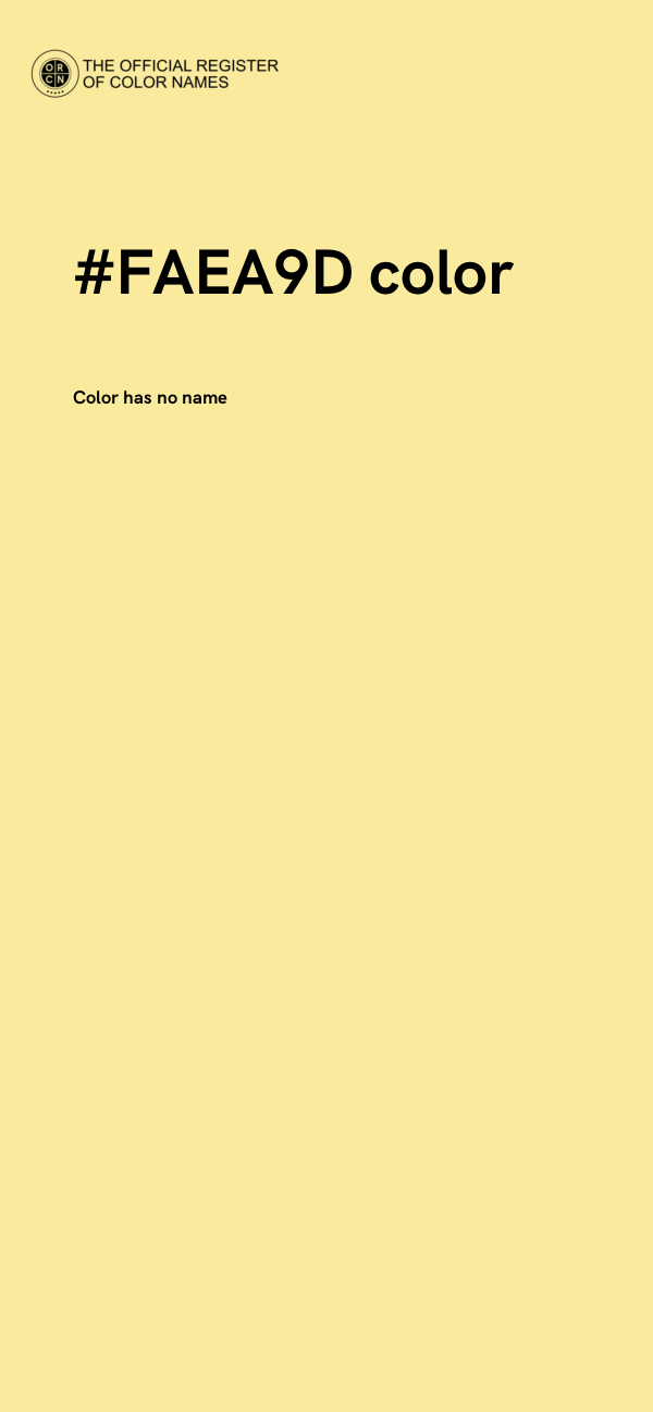 #FAEA9D color image