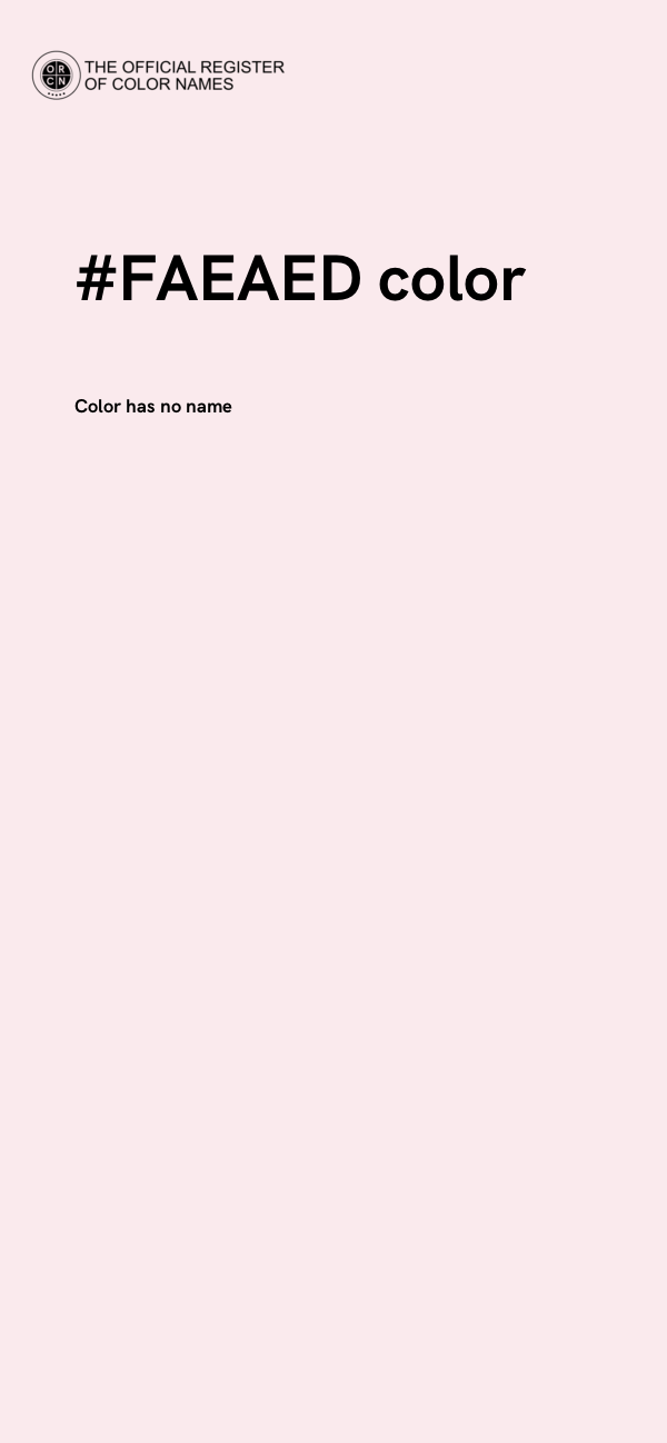 #FAEAED color image