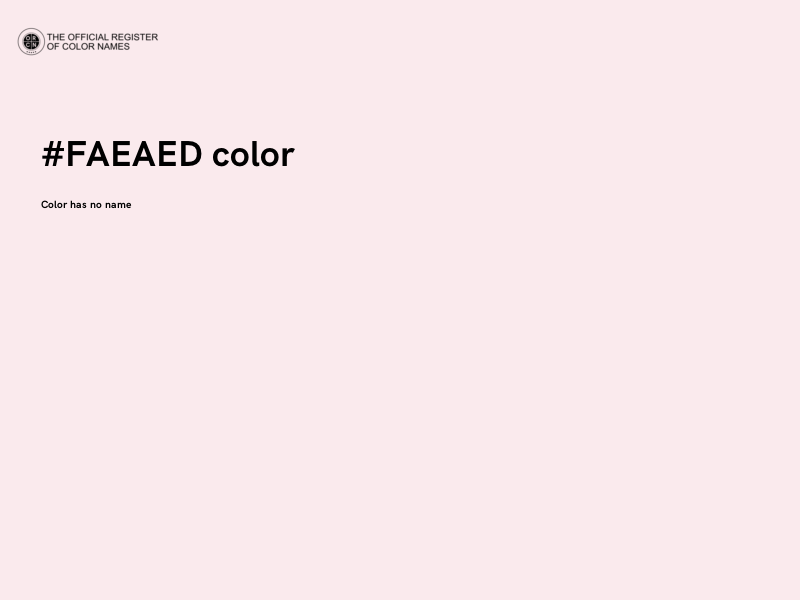 #FAEAED color image