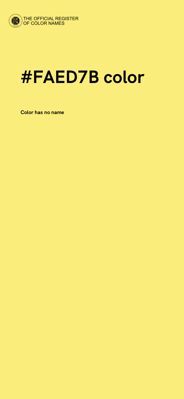 #FAED7B color image