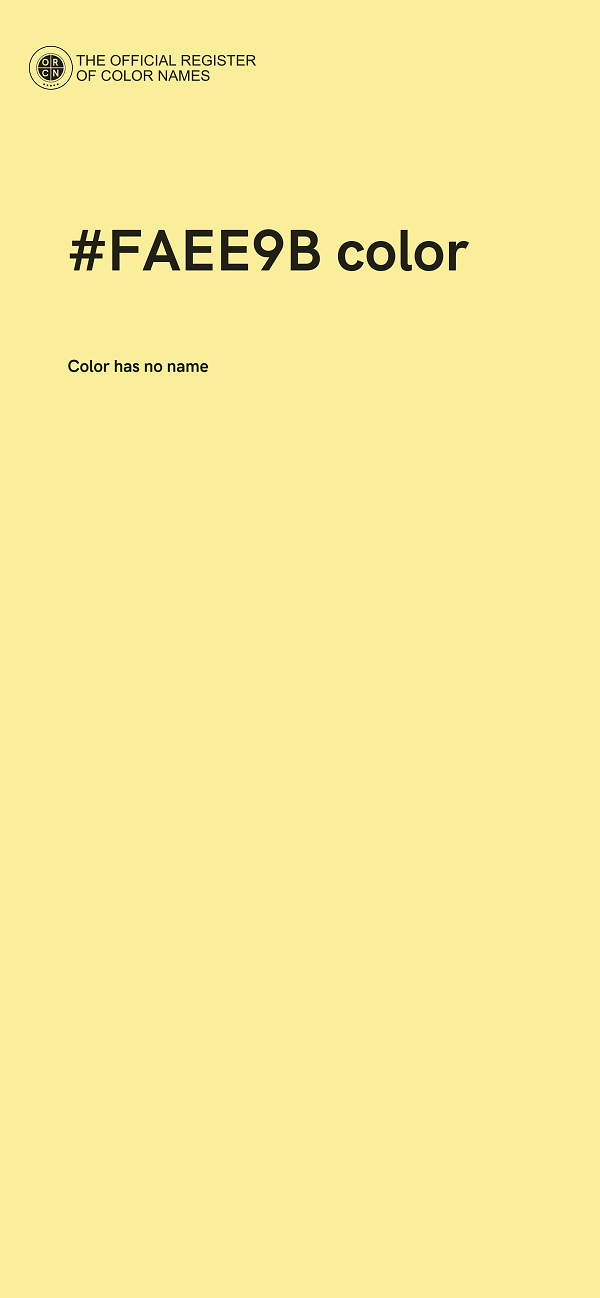 #FAEE9B color image