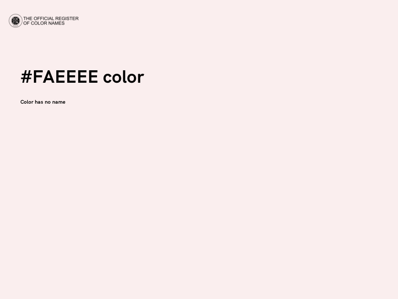 #FAEEEE color image