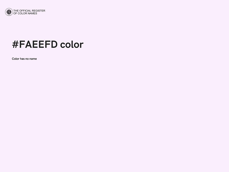 #FAEEFD color image