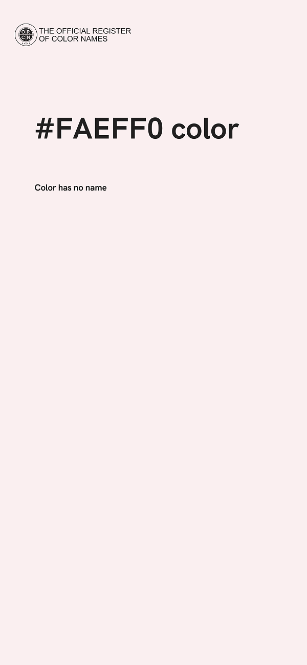 #FAEFF0 color image