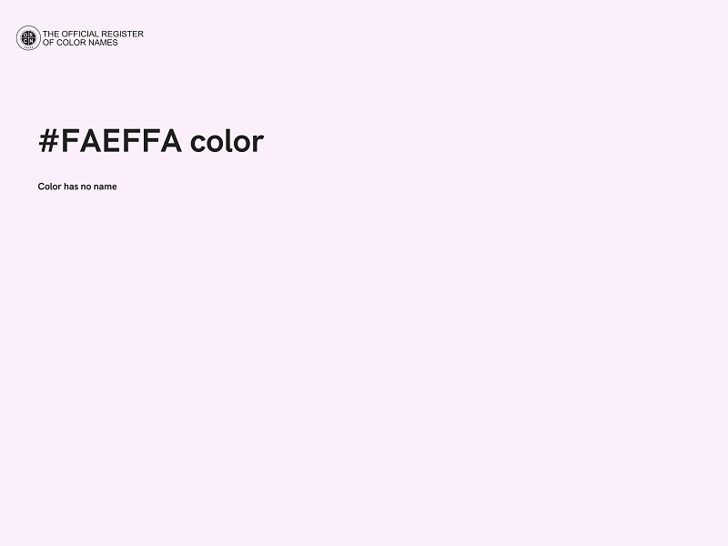 #FAEFFA color image