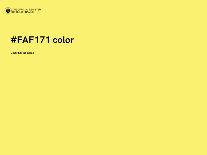 #FAF171 color image