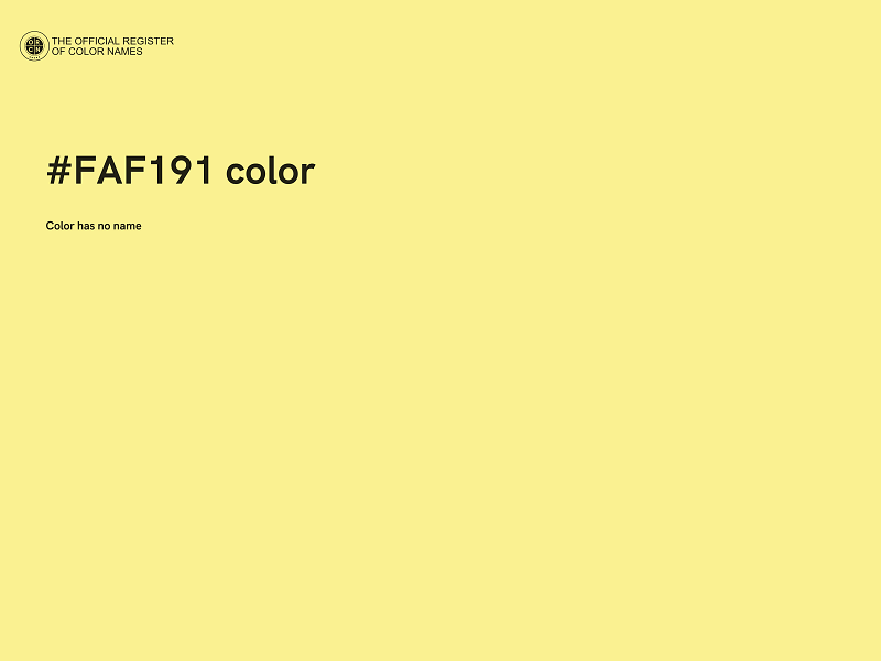 #FAF191 color image