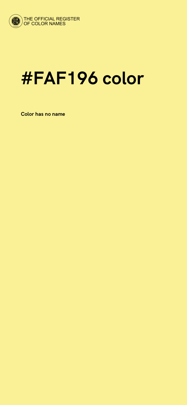 #FAF196 color image