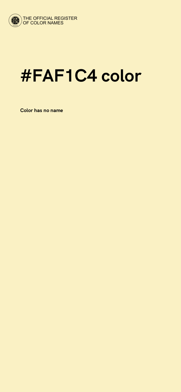 #FAF1C4 color image