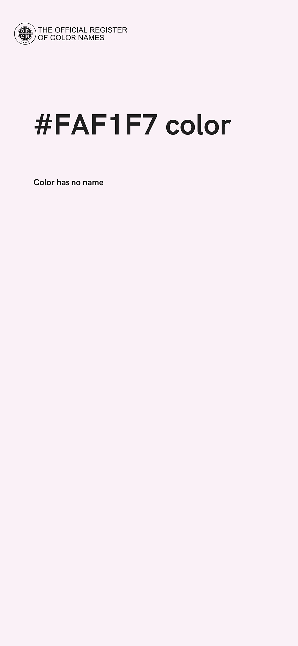 #FAF1F7 color image