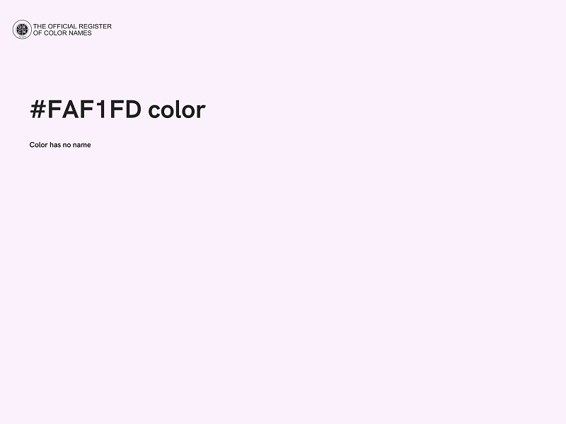 #FAF1FD color image