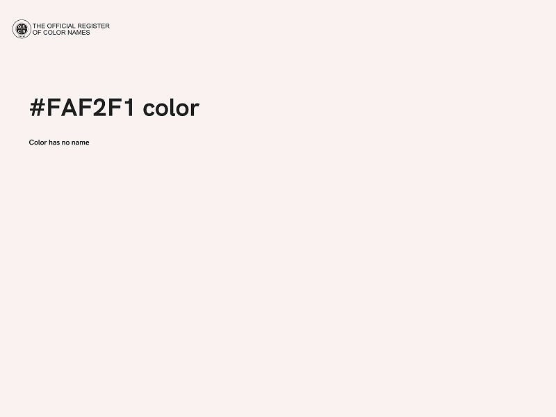 #FAF2F1 color image