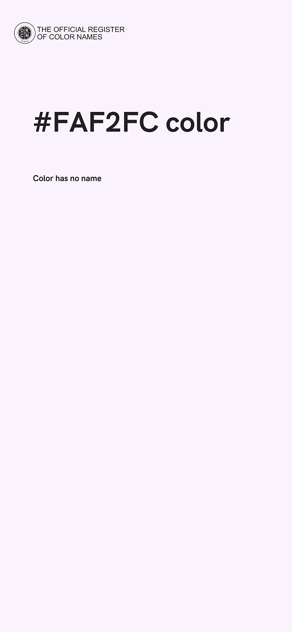 #FAF2FC color image