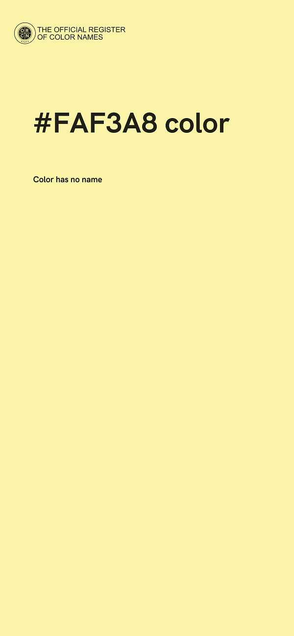 #FAF3A8 color image