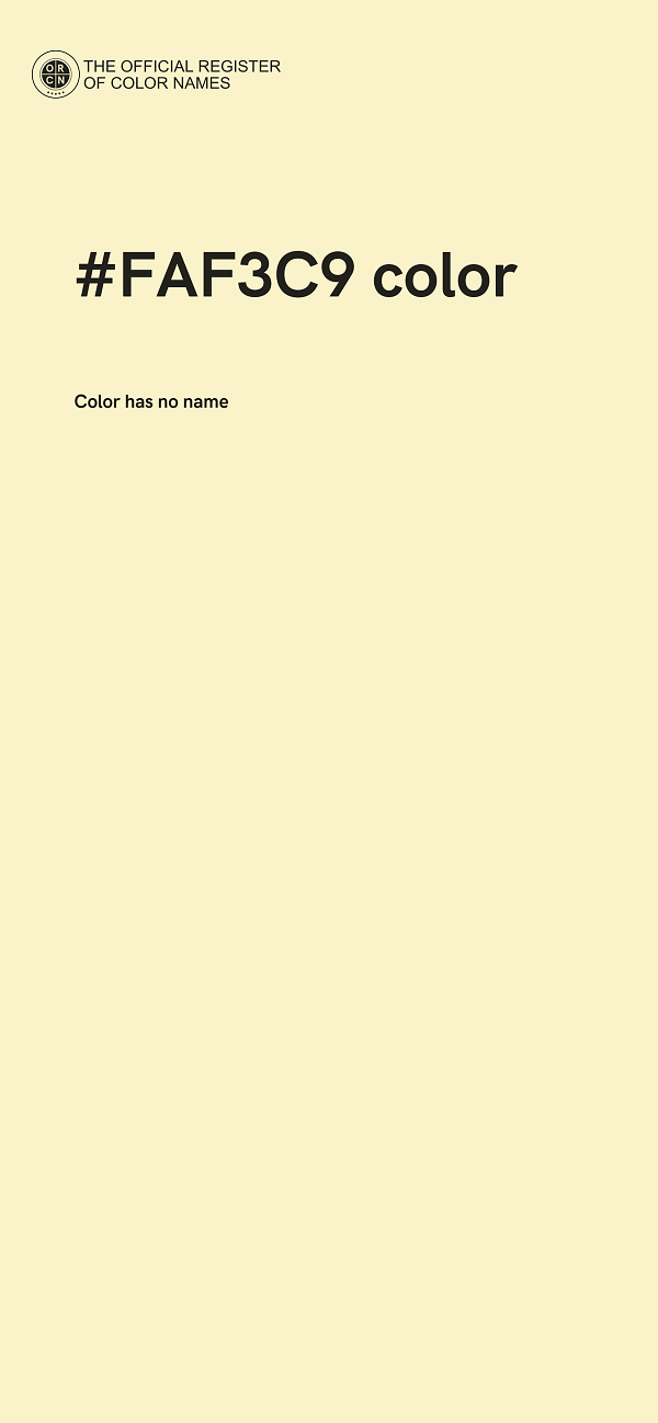 #FAF3C9 color image