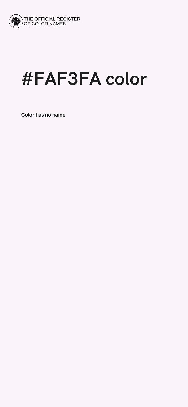 #FAF3FA color image