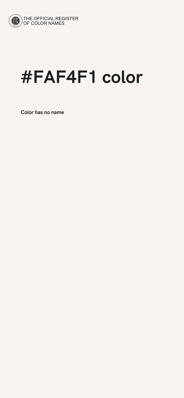 #FAF4F1 color image