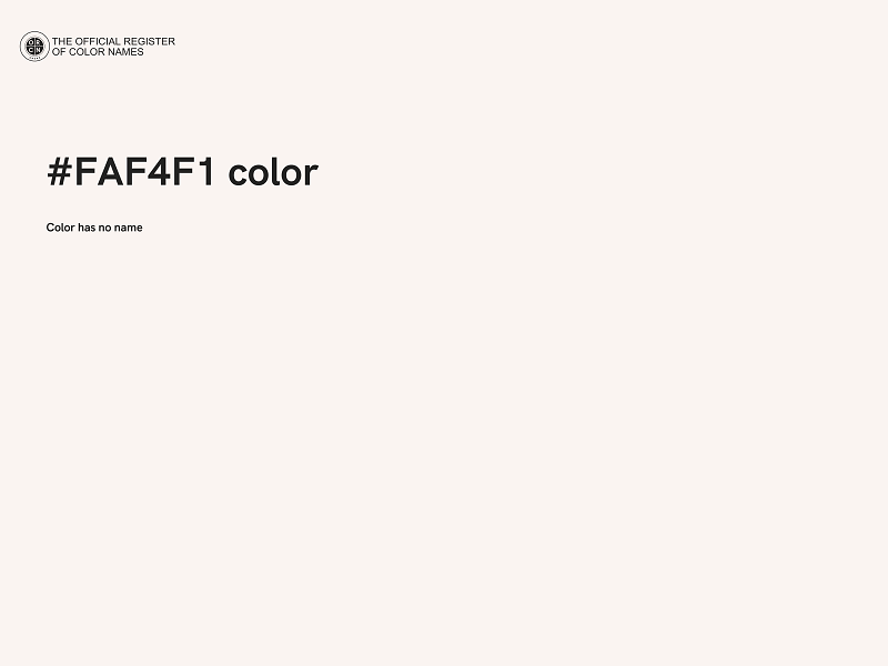 #FAF4F1 color image