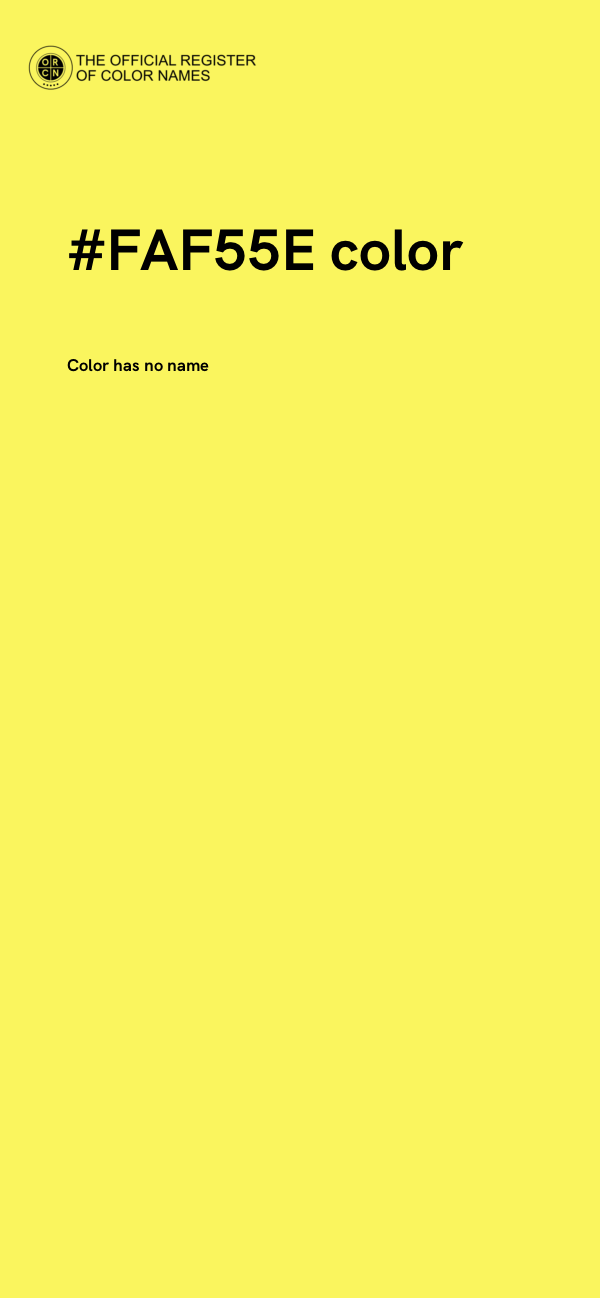 #FAF55E color image