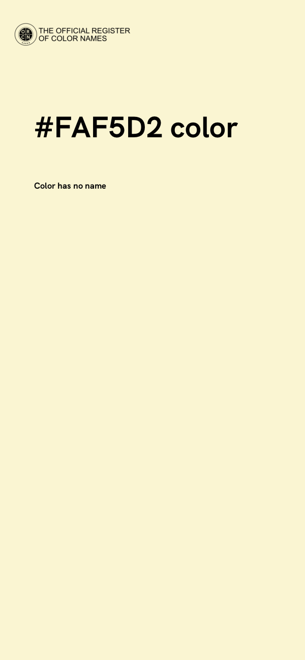 #FAF5D2 color image