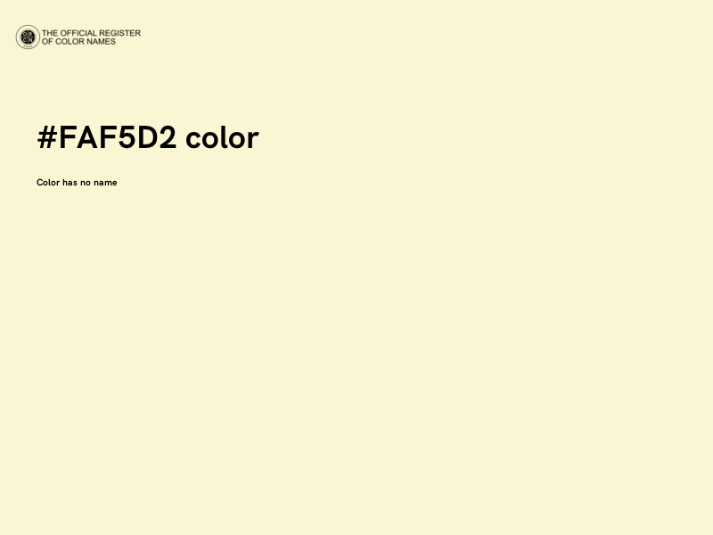 #FAF5D2 color image