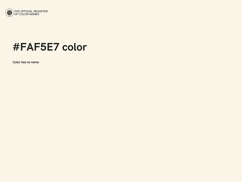 #FAF5E7 color image