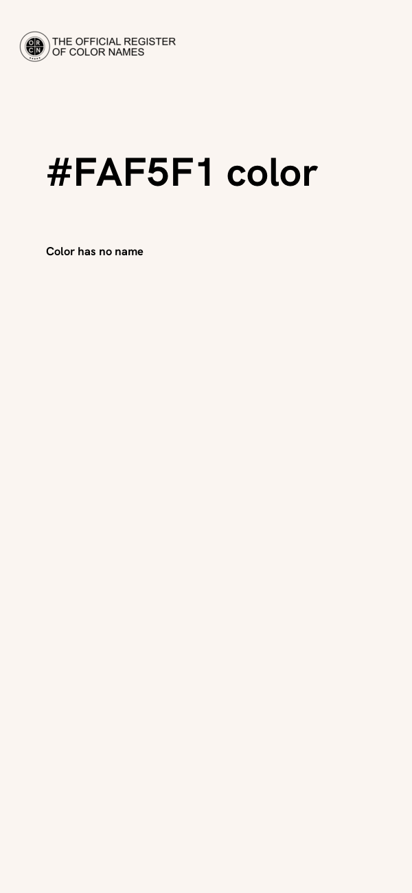 #FAF5F1 color image