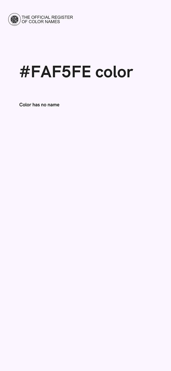 #FAF5FE color image