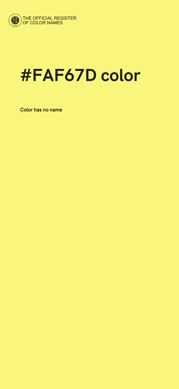 #FAF67D color image