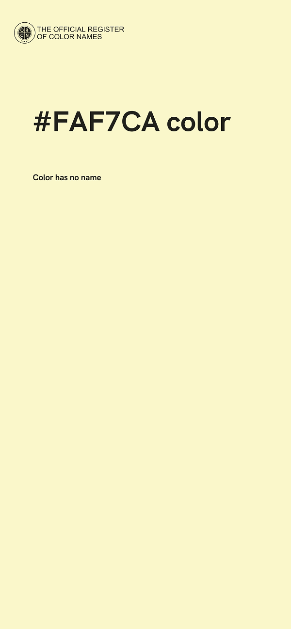 #FAF7CA color image