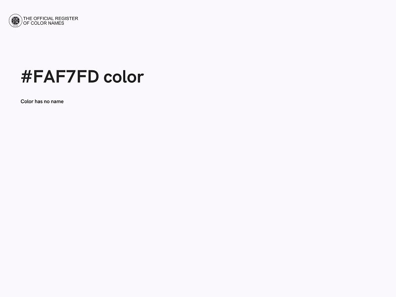 #FAF7FD color image