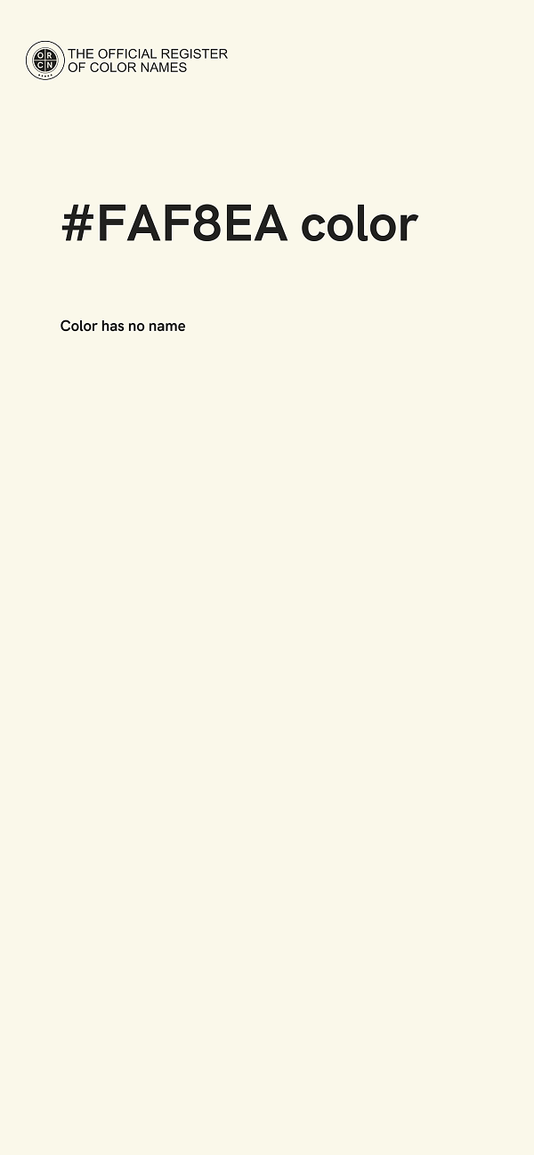 #FAF8EA color image