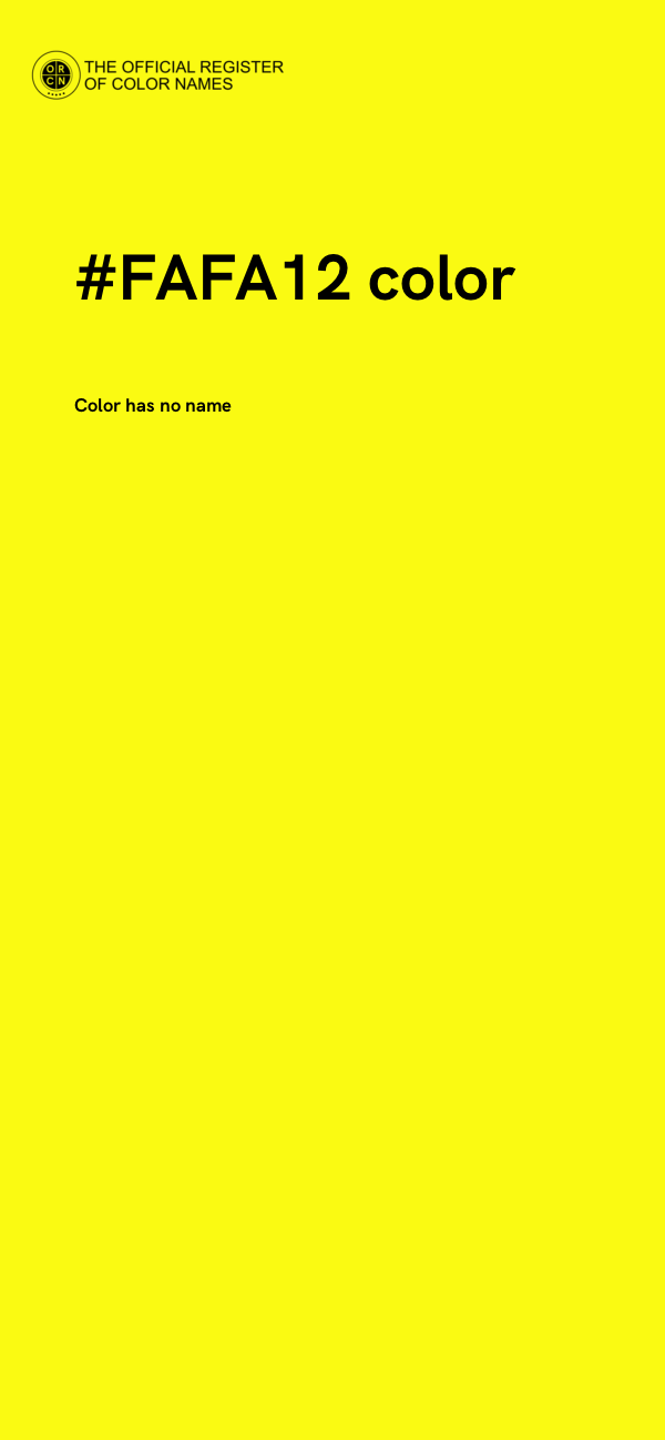 #FAFA12 color image