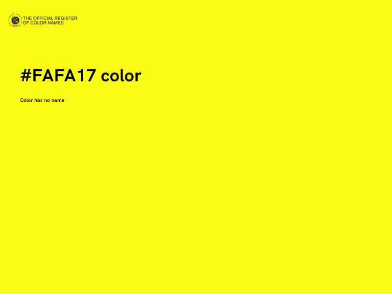 #FAFA17 color image