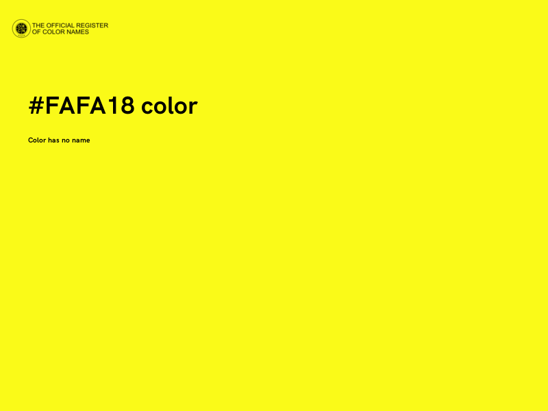 #FAFA18 color image