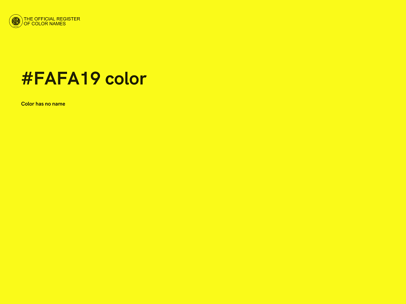 #FAFA19 color image