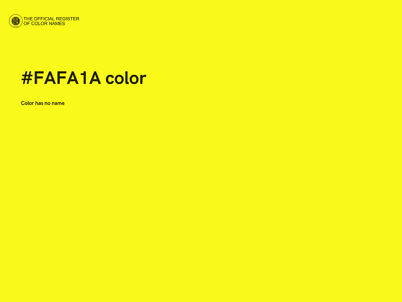 #FAFA1A color image